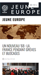 Mobile Screenshot of jeuneurope.com