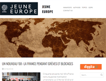 Tablet Screenshot of jeuneurope.com